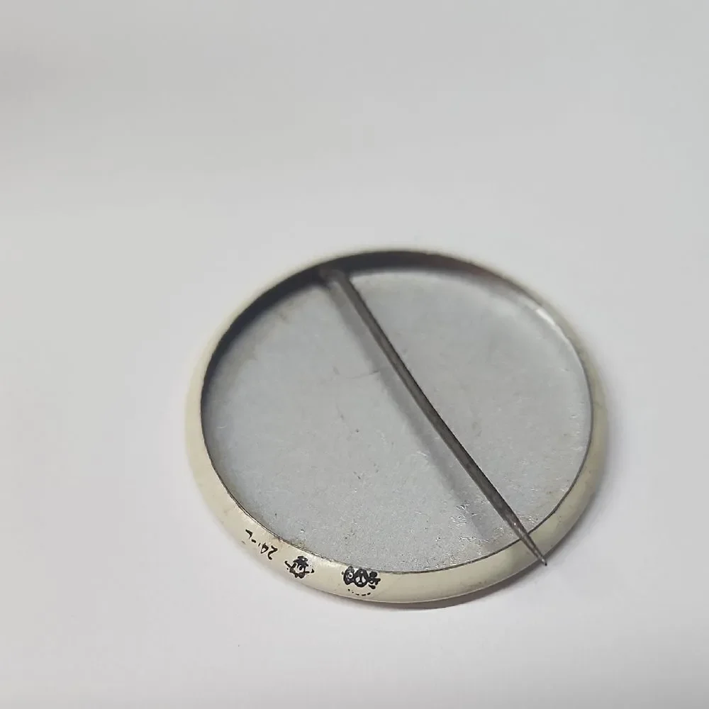Vintage Okay I'll Wash First! White Pin Button